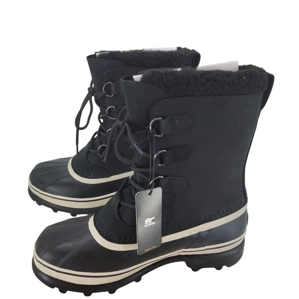 SOREL Men's 10 Caribou Winter Snow Boots Outdoor Waterproof Duck Shoes Leather